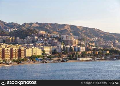 Messina in Italy in a beautiful summer day