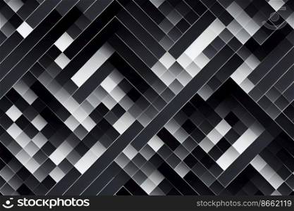 Metal abstract seamless textile pattern 3d illustrated