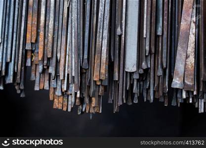 Metal bars as Backdrop and background texture details