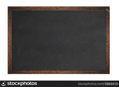 Metal blackboard with clear space to write and isolated on white background