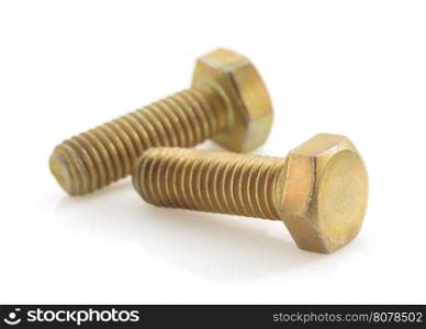 metal bolts tool isolated on white background