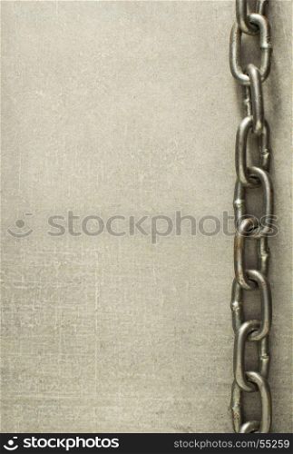 metal chain at old background
