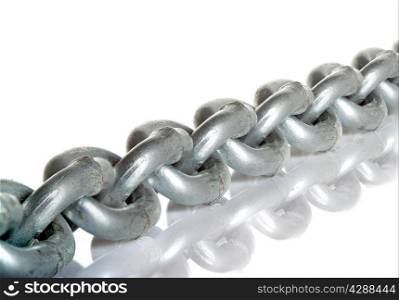 Metal chain isolated