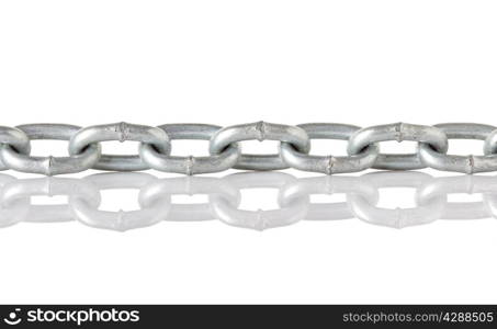 Metal chain isolated