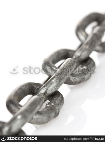 metal chain isolated on white background