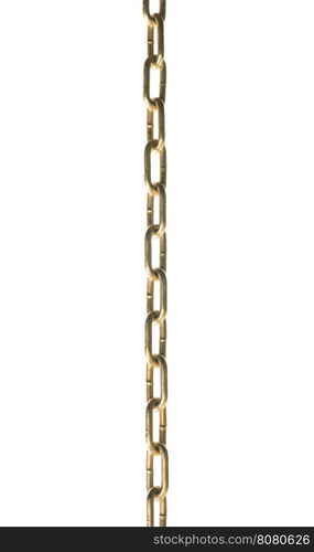 metal chain on white background