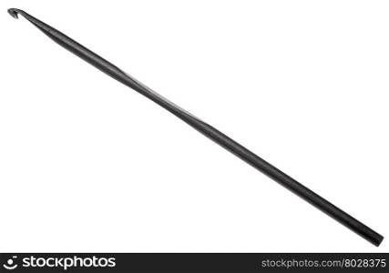 metal crochet hook isolated on white background