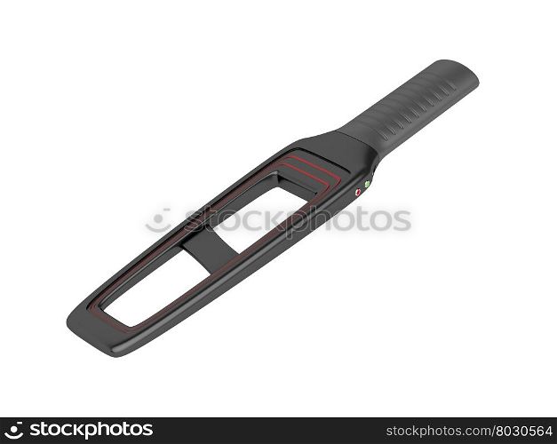 Metal detector isolated on white background