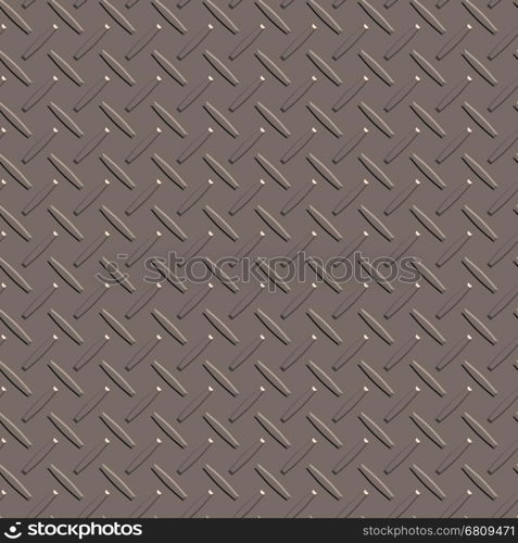 Metal diamond brown plate, seamless texture