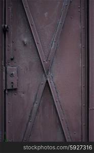 Metal door - close-up