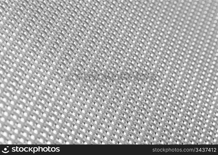 Metal mesh plating isolated against a white background