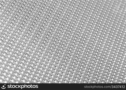 Metal mesh plating isolated against a white background