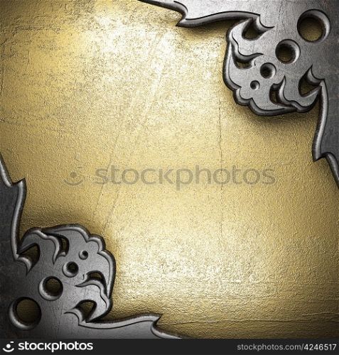 metal on gold made in 3D