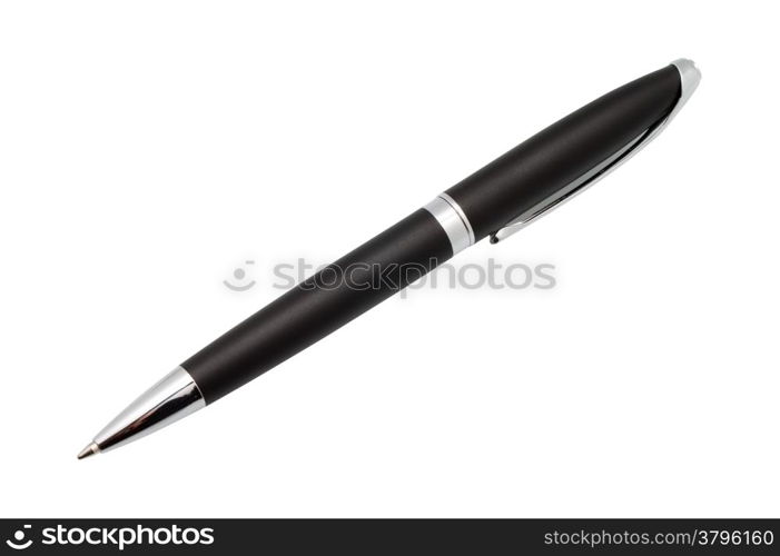 metal pen isolated on white background