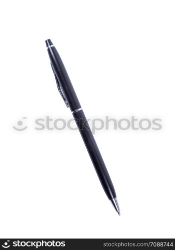 metal pen isolated on white background