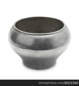 Metal pot isolated on white