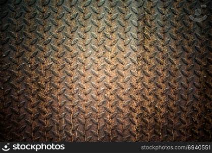Metal seamless steel diamond shape plate, texture pattern grunge background