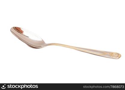 metal spoon isolated on a white background