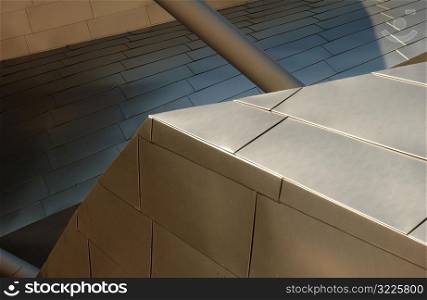 Metal surface of a building at Millennium Park in Chicago