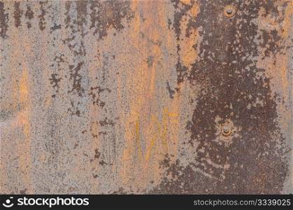 metal surface with a shabby old paint