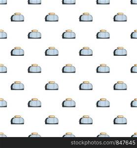 Metal toaster pattern seamless vector repeat for any web design. Metal toaster pattern seamless vector
