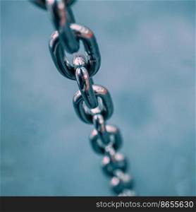                                metallic chain for security, chain links
