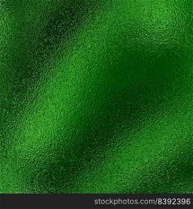 Metallic green foil texture background 