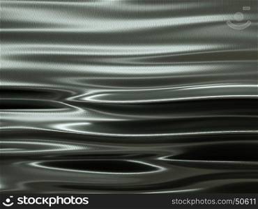 metallic material with waves and ripples. Useful as background