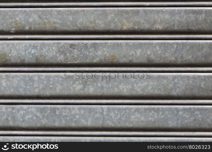 metallic roller shutter door dark and dirty details