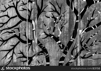 Metallic tree background