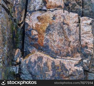 Metamorphic rocks layers. Buachialle Etive Mor, Glen Etive, Scotland