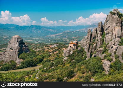 Meteora monasteries, Greece. Monastery of St. Nicholas Anapausas