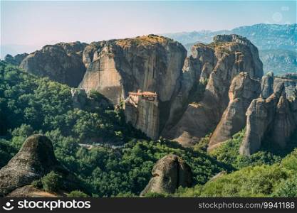 Meteora monasteries, Greece. The Monastery of Rousanou or St. Barbara