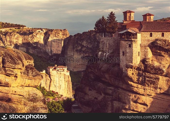 Meteora monasteries in Greece.