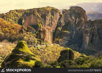 Meteora monasteries in Greece.