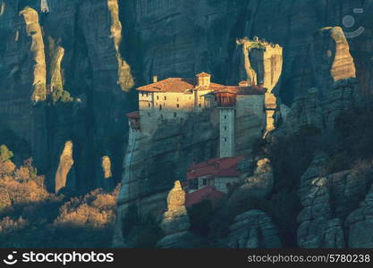 Meteora monasteries in Greece.