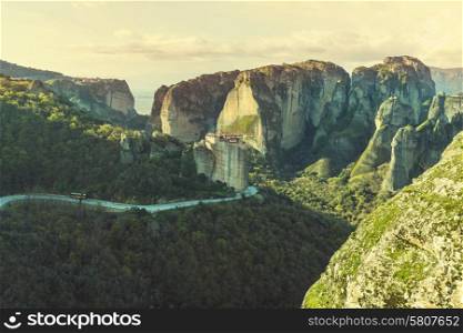 Meteora monasteries in Greece.