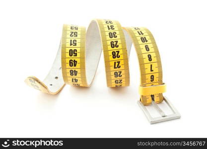 meter belt slimming isolated on a white background