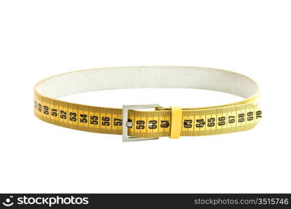 meter belt slimming isolated on a white background