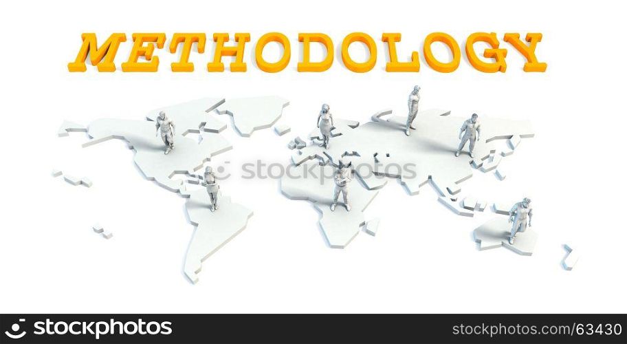 Methodology Concept with a Global Business Team. Methodology Concept with Business Team