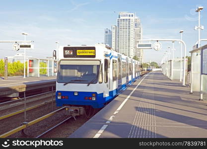 Metro at Spaklerweg in Amsterdam the Netherlands