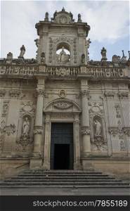 Metropolitan Cathedral of Santa Maria Assunta in the old town of Lecce in the southern Italy (17th century)