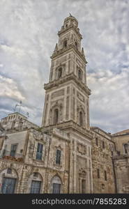 Metropolitan Cathedral of Santa Maria Assunta in the old town of Lecce in the southern Italy (17th century)