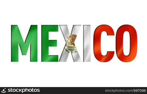 mexican flag text font. mexico symbol background. mexican flag text font