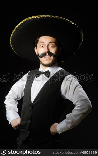 Mexican man in funny concept