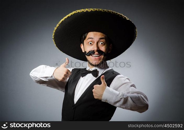 Mexican man in funny concept