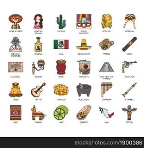 Mexico Symbol , Thin Line and Pixel Perfect Icons