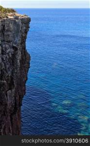 Mezzaluna cliffs in San Pietro island, Sardinia, Italy