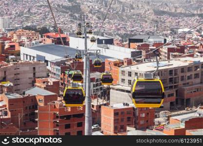 Mi Teleferico is an aerial cable car urban transit system in the city of La Paz, Bolivia.