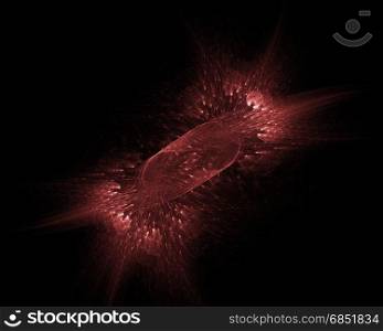 Micro organism. Abstract background. Isolated on black background.